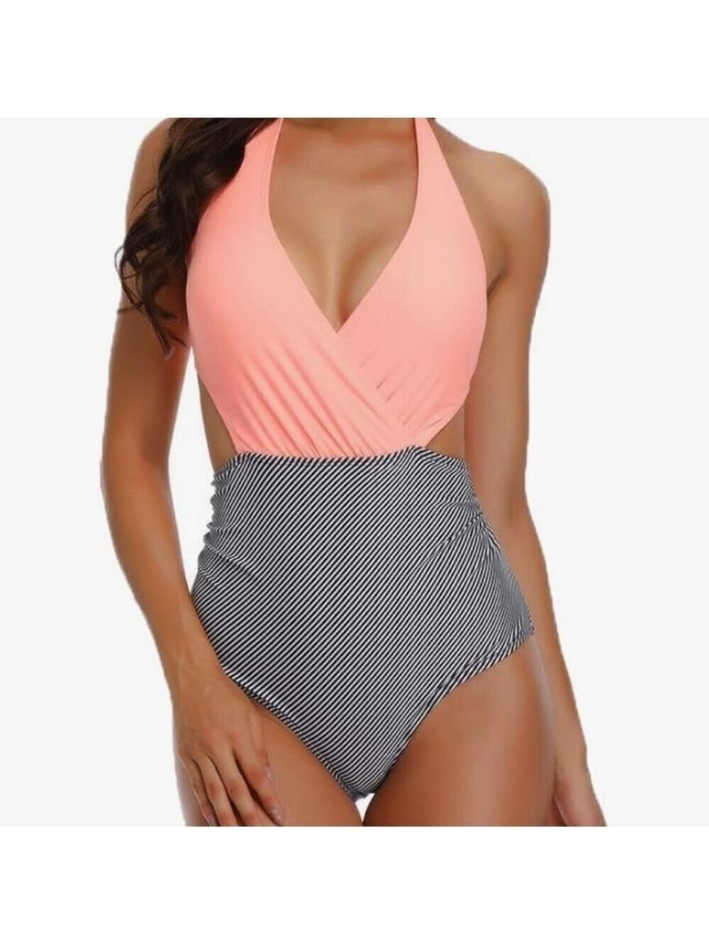 Miss Lavish London One Piece Swimsuits High Leg, Tummy Control NWT Size XXL